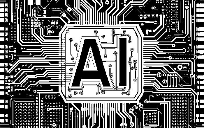 Free ai generated artificial intelligence typography vector