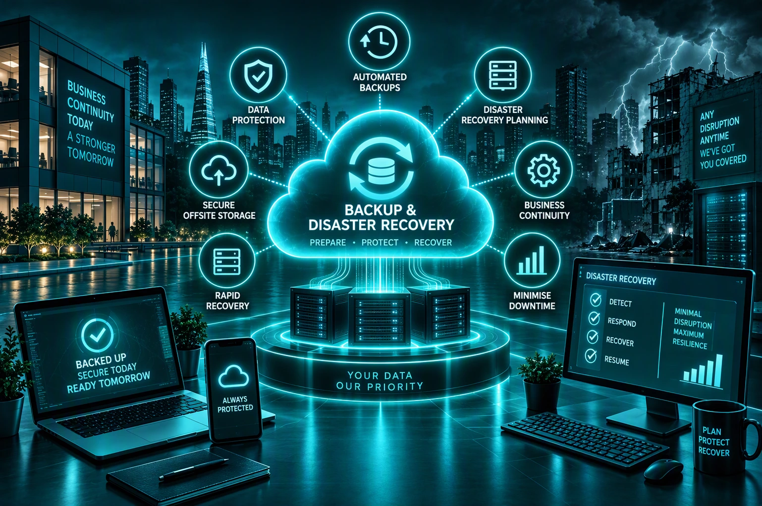 Bachup & Disaster Recovery Hero BG